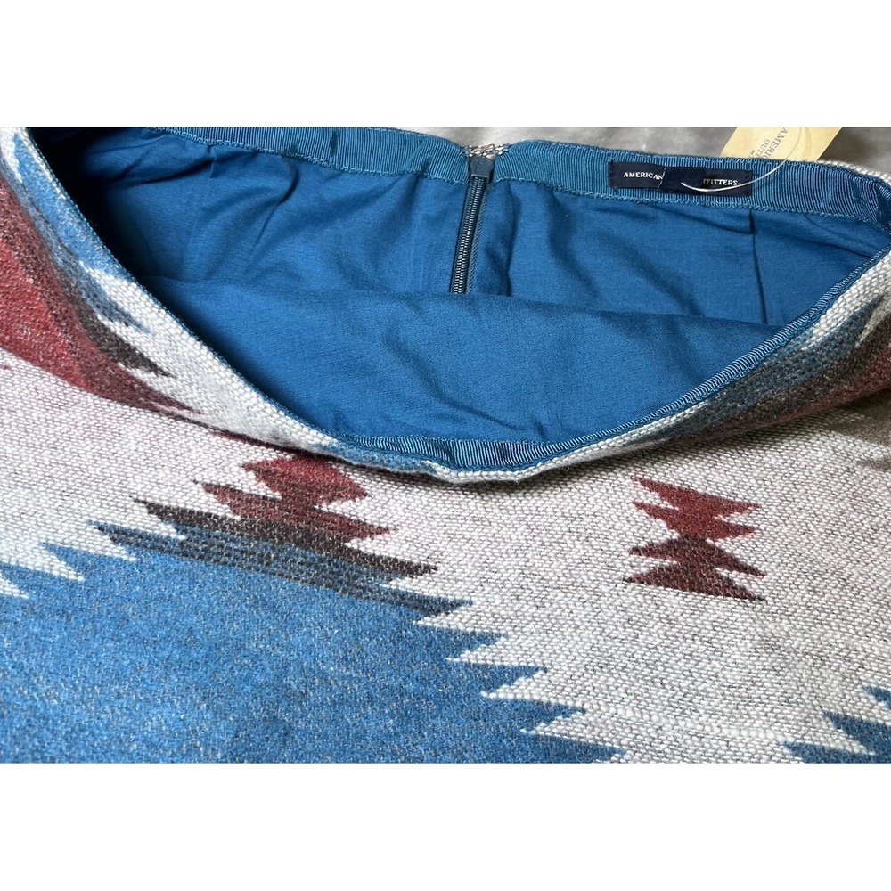 New American Eagle Womens Size 4 Southwestern Pattern Mini Skirt Wool Blend Boho - Picture 14 of 15